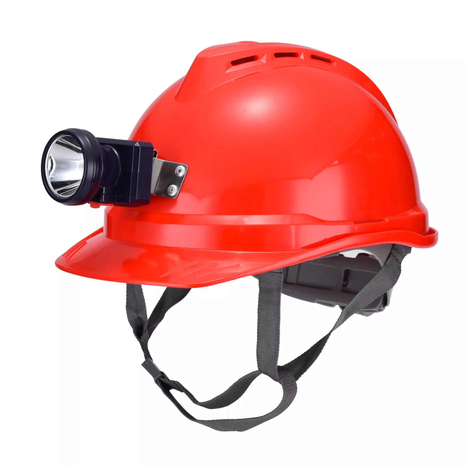 Industrial Safety Helmet with Integrated LED & Ventilation – SafeGuard X1