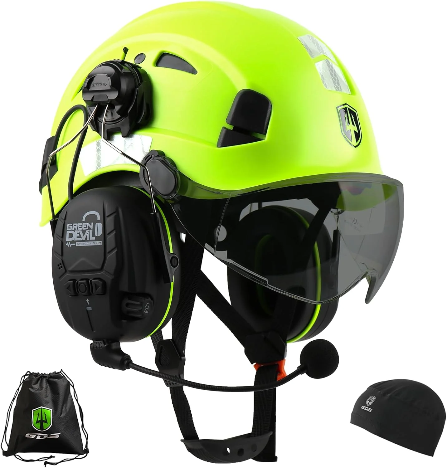 Industrial Safety Helmet with Integrated LED & Ventilation – SafeGuard X1